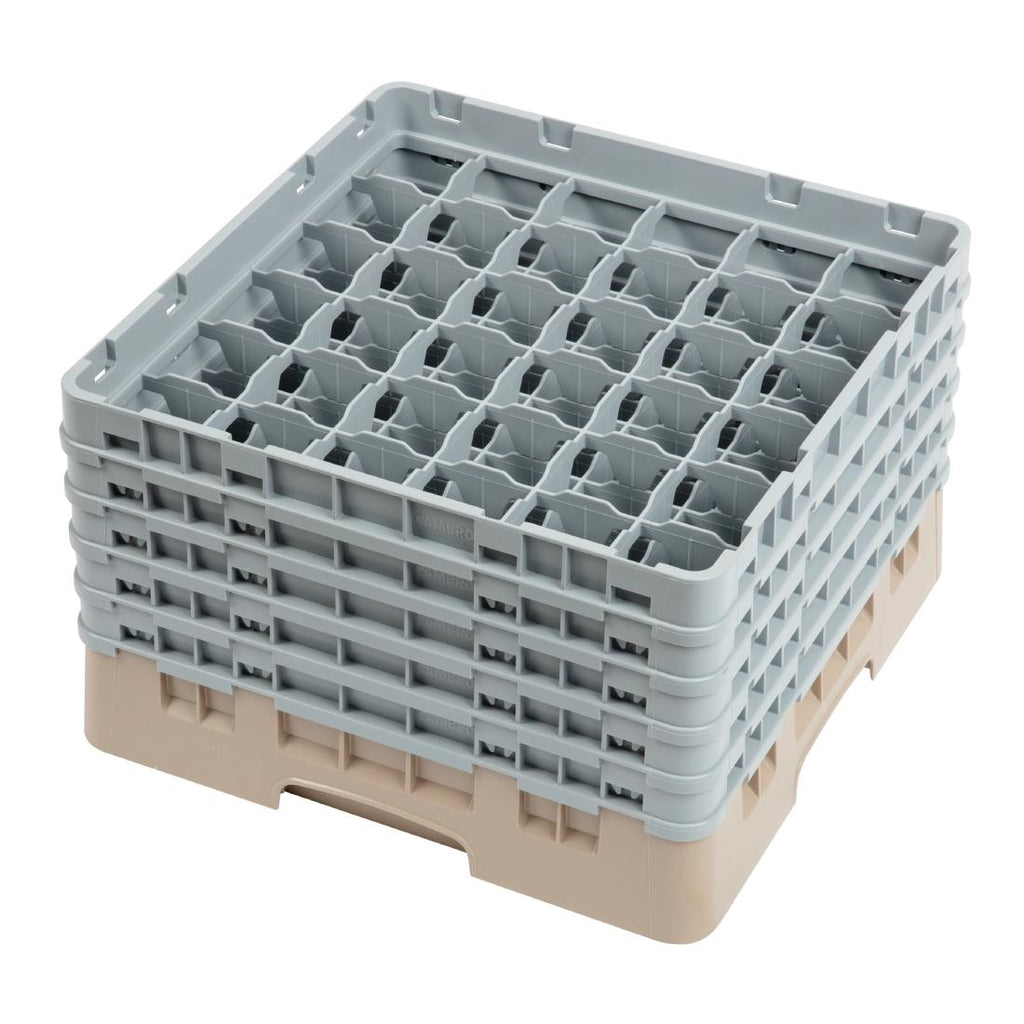 Cambro Camrack Beige 36 Compartments Max Glass Height 257mm DW559