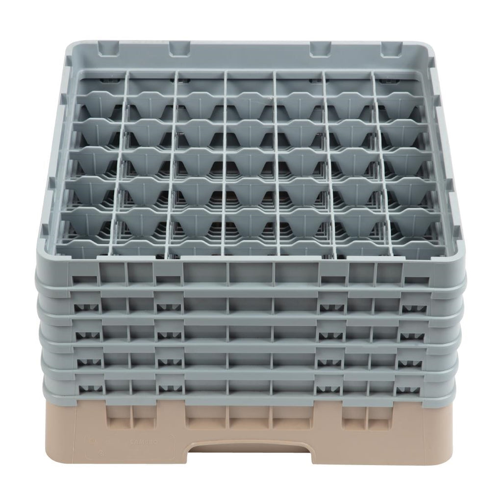 Cambro Camrack Beige 49 Compartments Max Glass Height 257mm DW562