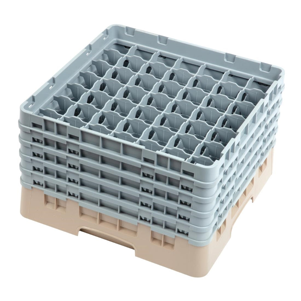Cambro Camrack Beige 49 Compartments Max Glass Height 257mm DW562