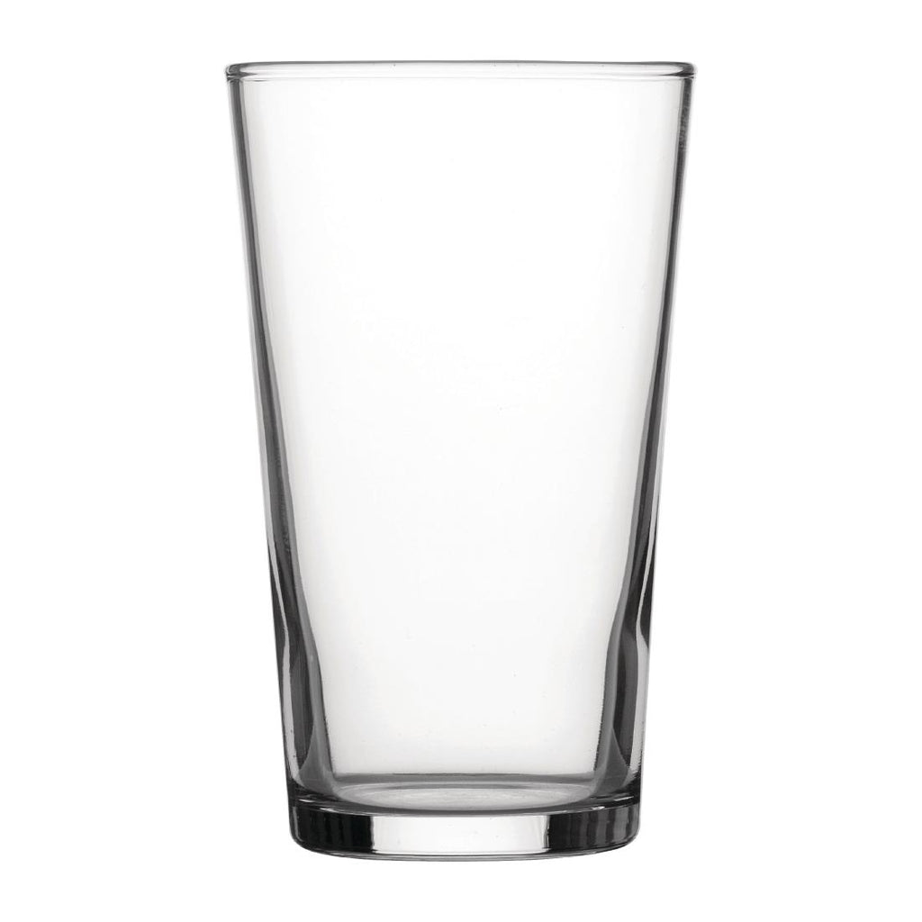 Utopia Toughened Conical Beer Glasses 280ml CE Marked (Pack of 48) DY268