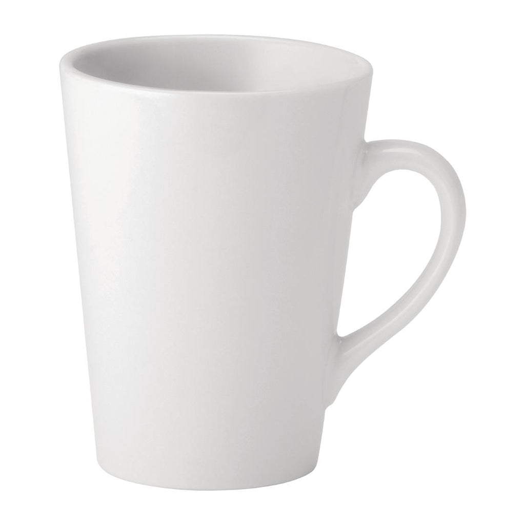Utopia Pure White Latte Mugs 340ml (Pack of 24) DY337