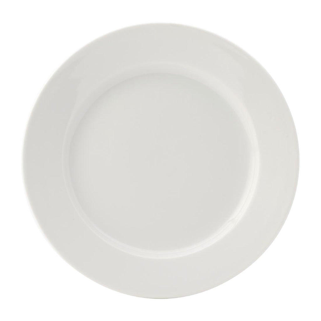 Utopia Titan Winged Plates White 190mm (Pack of 6) DY341