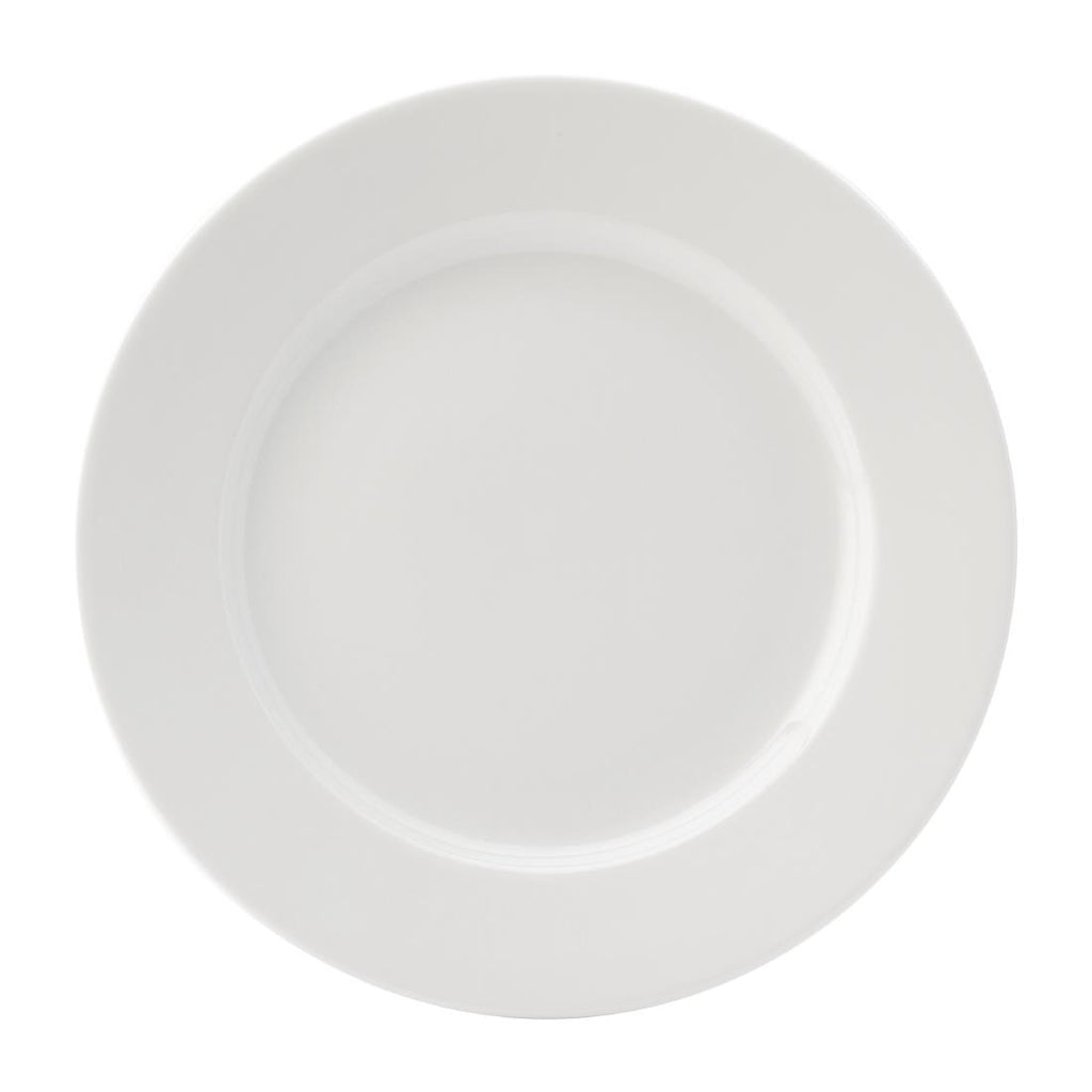 Utopia Titan Winged Plates White 260mm (Pack of 6) DY344