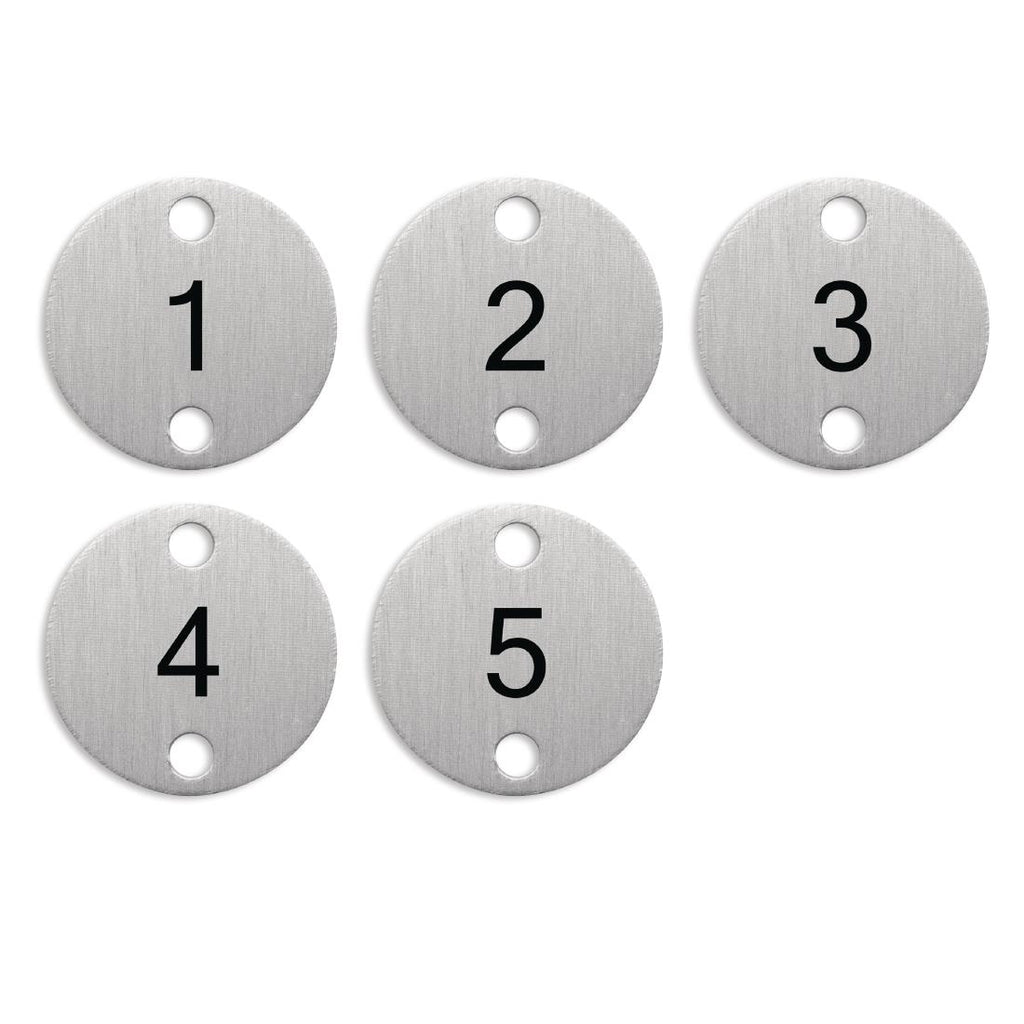 Olympia Table Numbers Silver (1-5) DY770