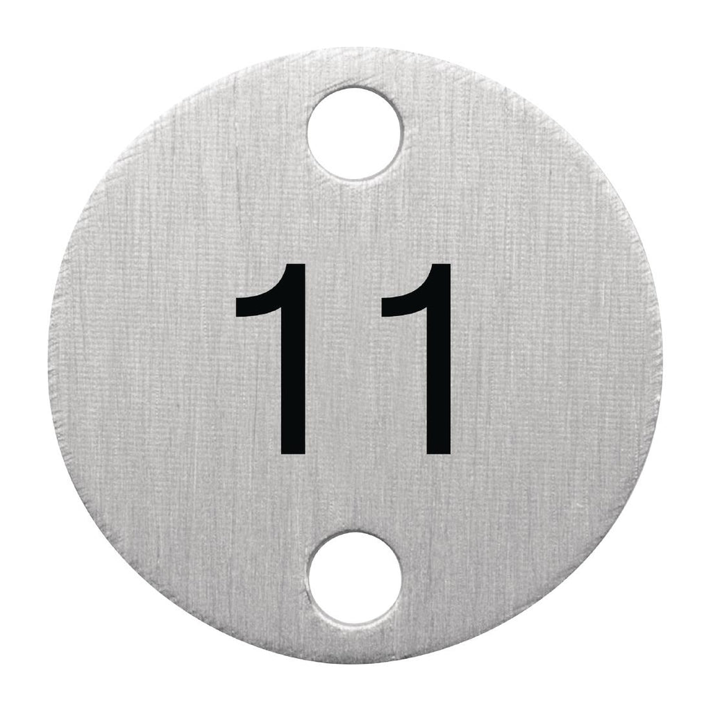 Olympia Table Numbers Silver (11-15) DY772