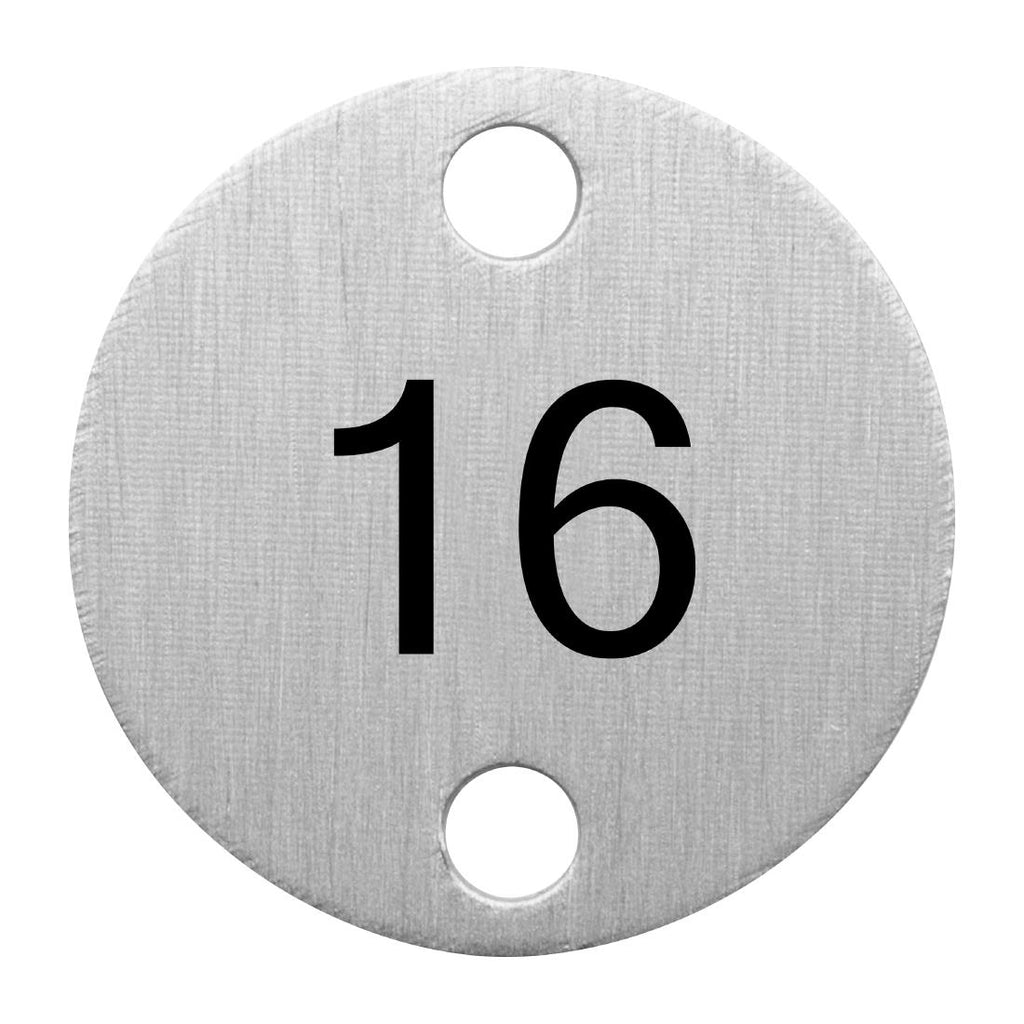 Olympia Table Numbers Silver (16-20) DY773