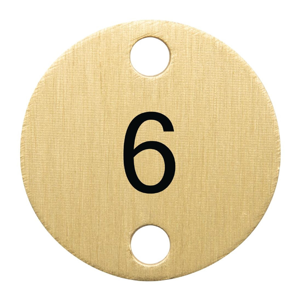Olympia Table Numbers Bronze (6-10) DY775