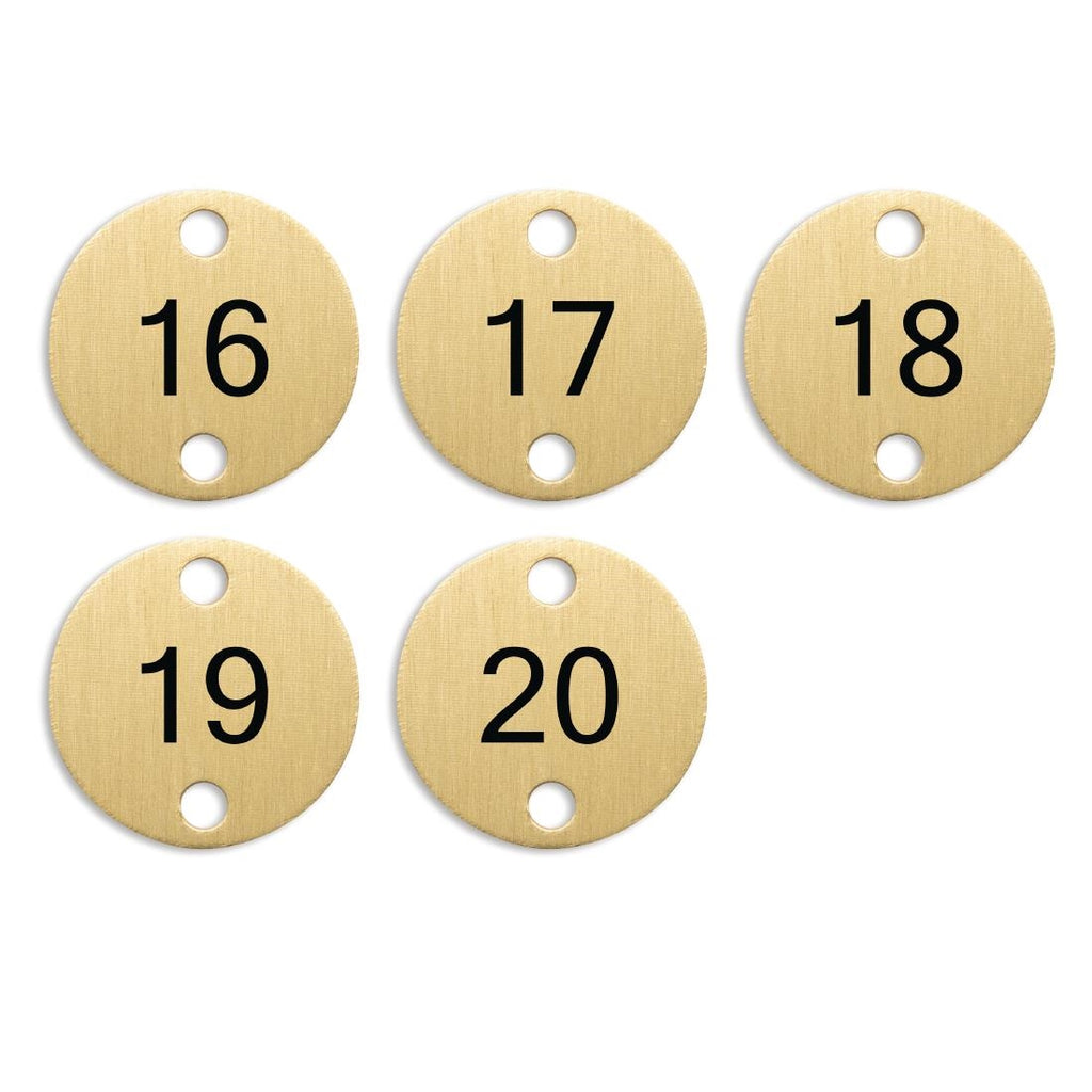 Olympia Table Numbers Bronze (16-20) DY777