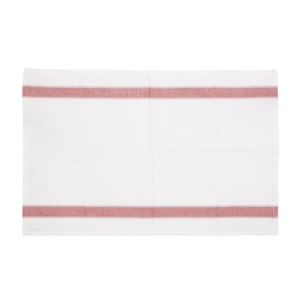 Vogue Heavy Tea Towel Red E915