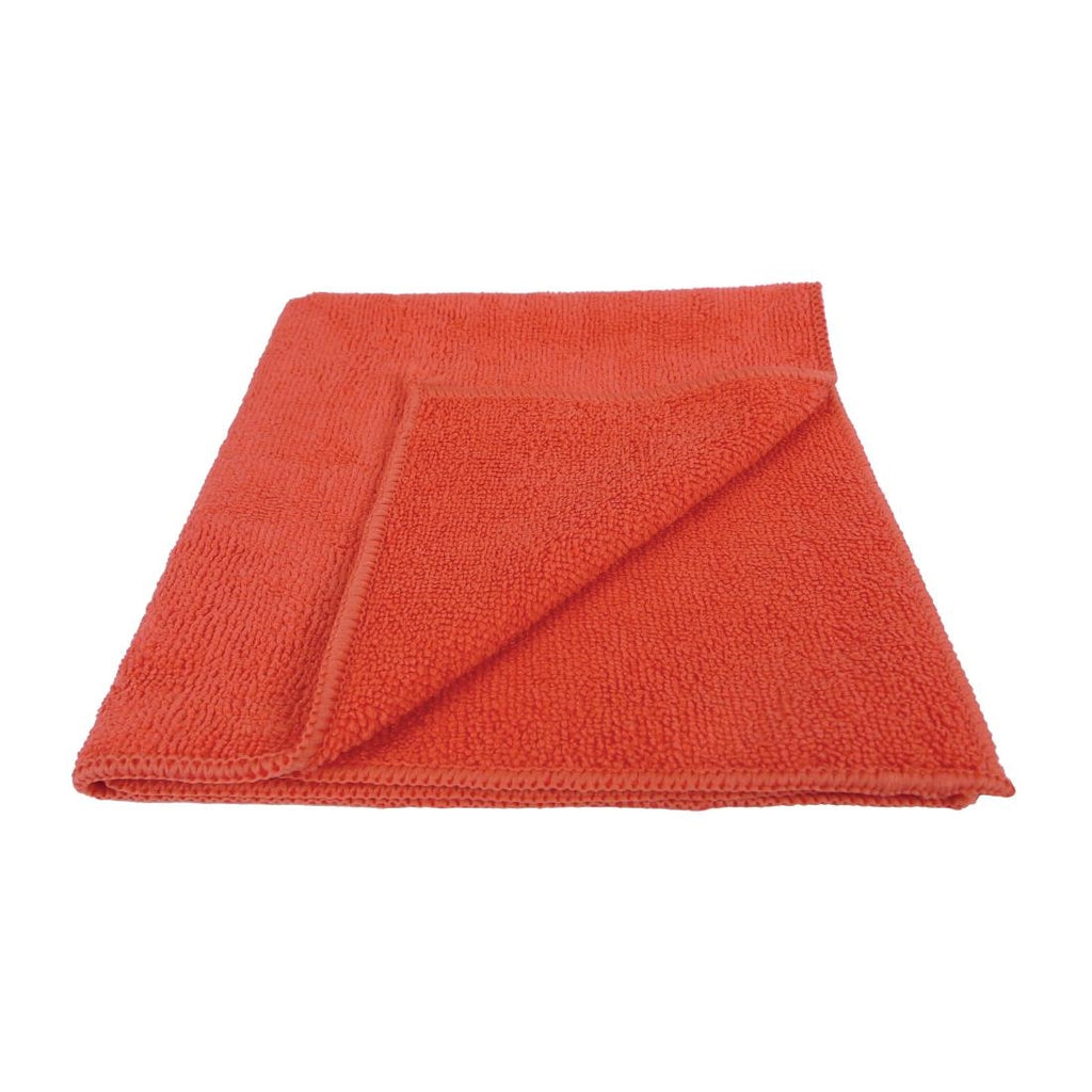 EcoTech Microfibre Cloths Red (Pack of 10) FA217