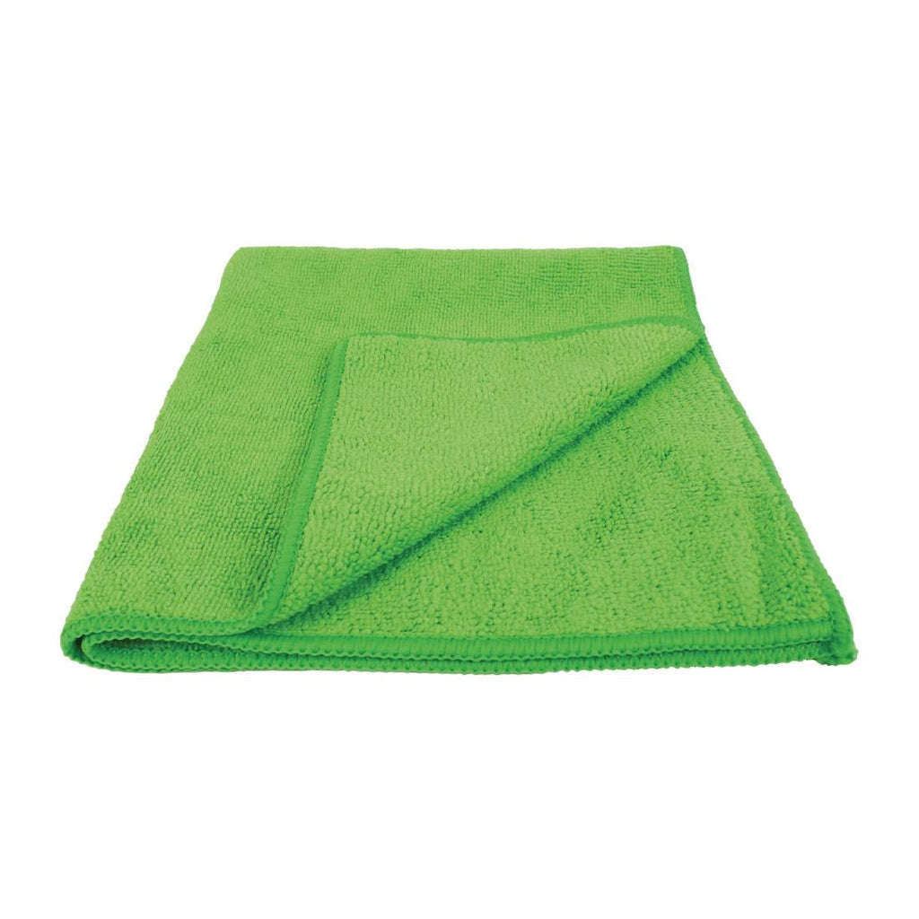 EcoTech Microfibre Cloths Green (Pack of 10) FA219