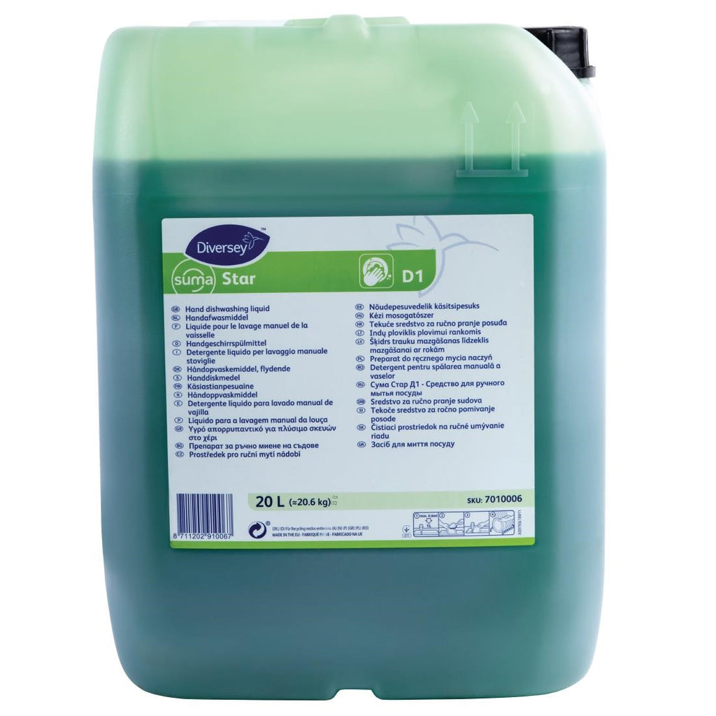 Suma Star D1 Washing Up Liquid Concentrate 20Ltr FA464