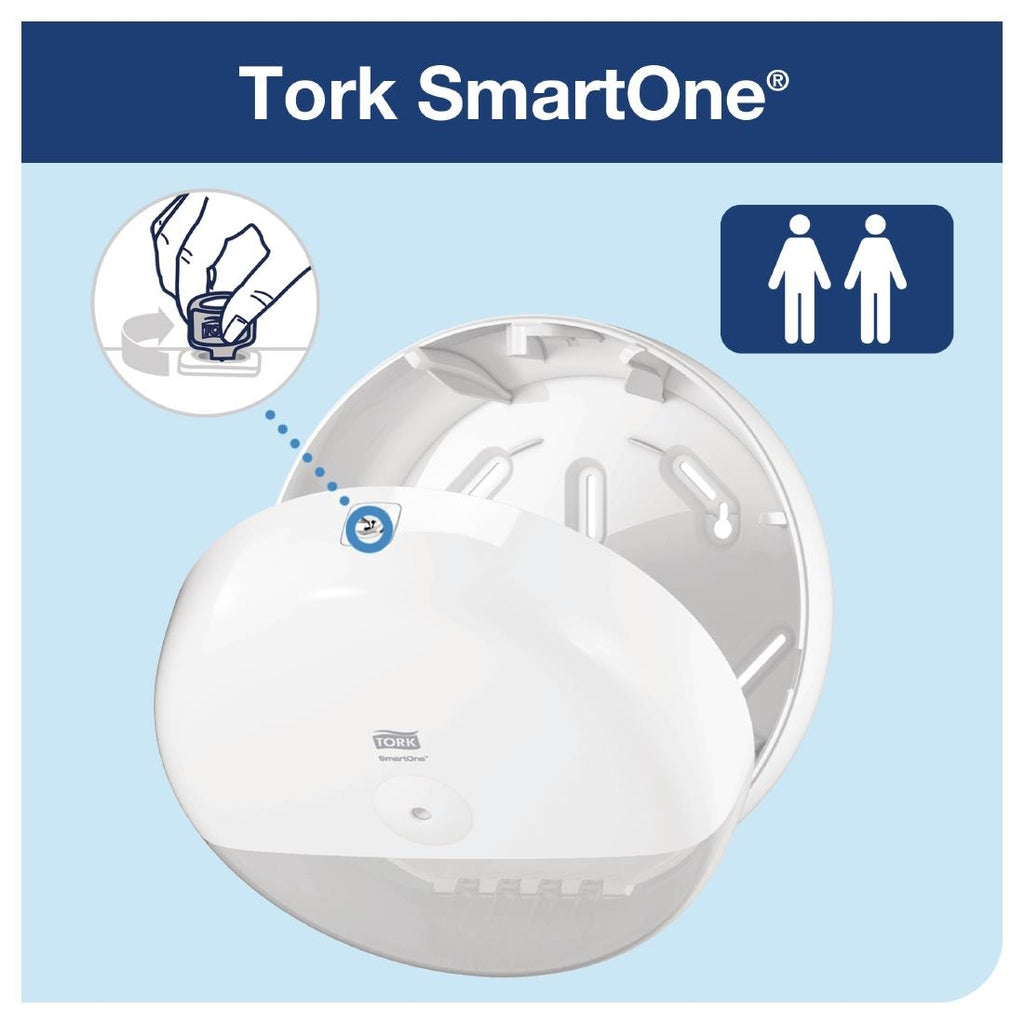 Tork SmartOne Mini Toilet Roll Dispenser White FA701