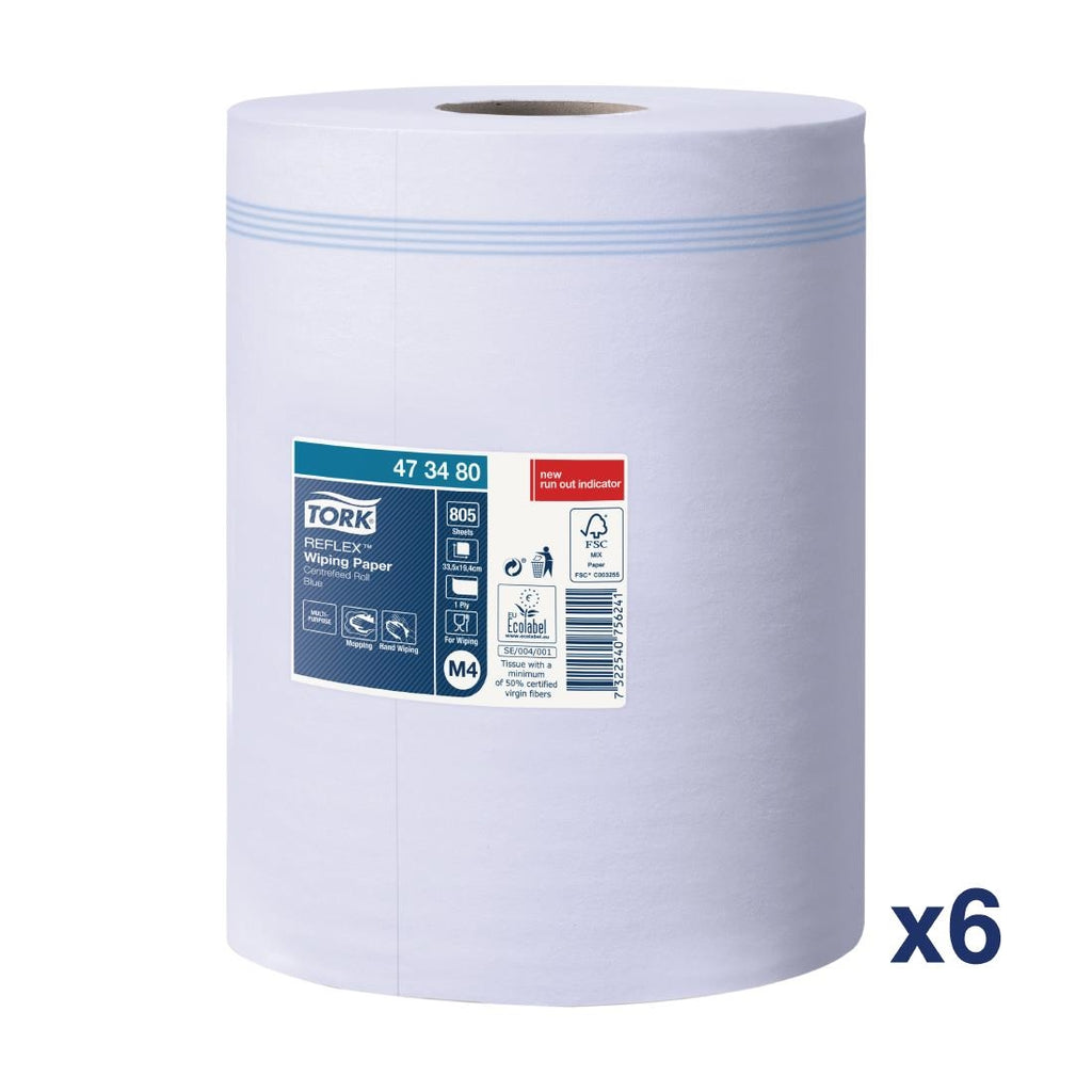 Tork Reflex Centrefeed Wiping Paper 1-Ply 269m (Pack of 6) FA703