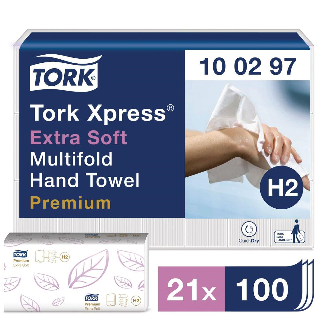 Tork Xpress Extra-Soft Multi-Fold Hand Towels 2-Ply (Pack of 2100) FA705
