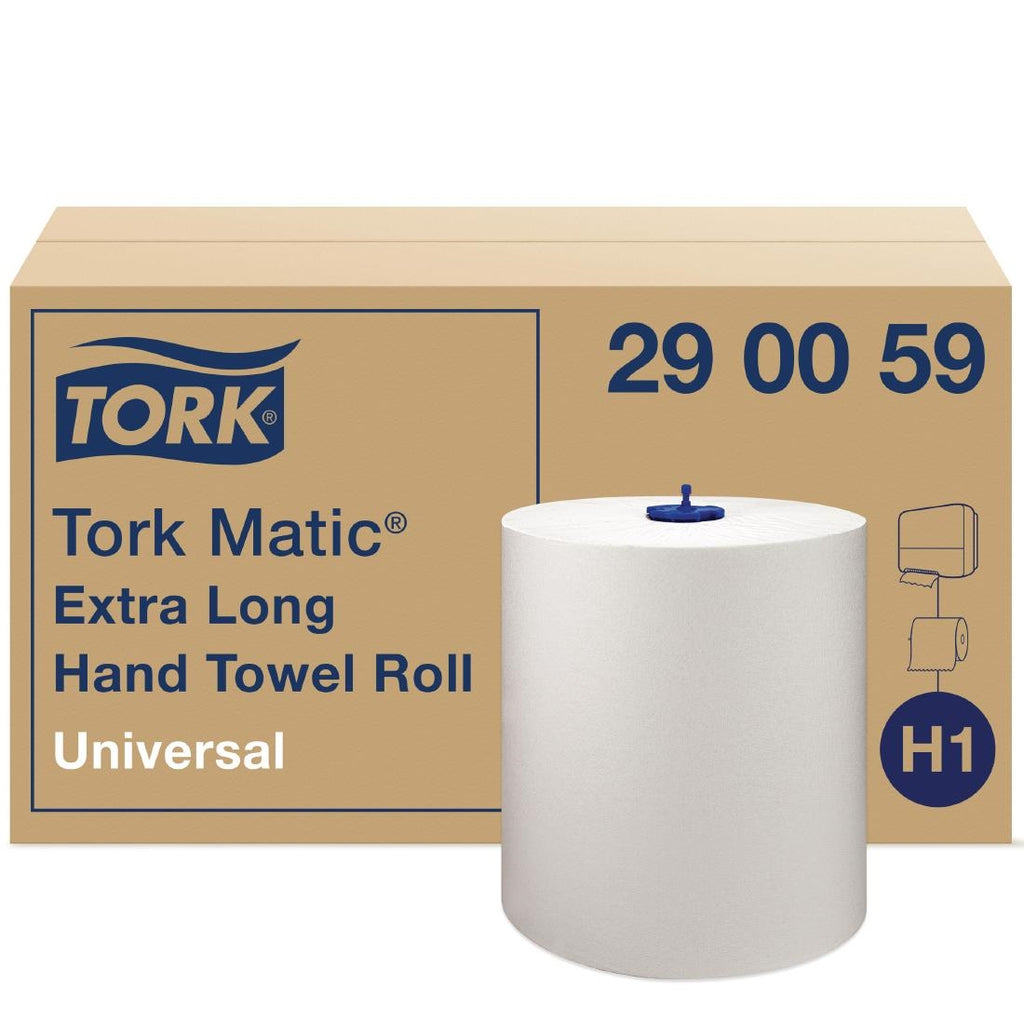 Tork Matic Extra-Long Hand Towel Rolls 1-Ply 280m (Pack of 6) FA706