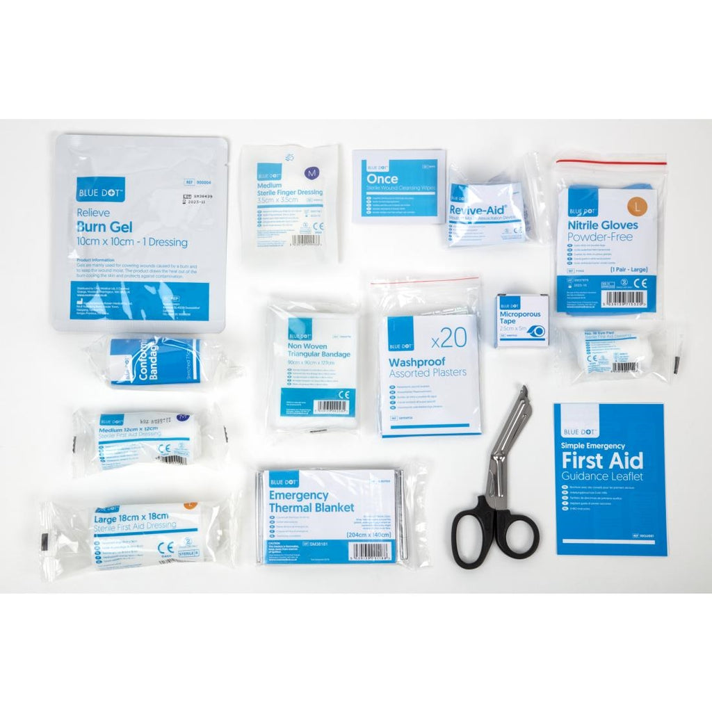 Large Home and Workplace First Aid Kit Refill BS 8599-1:2019 FB411