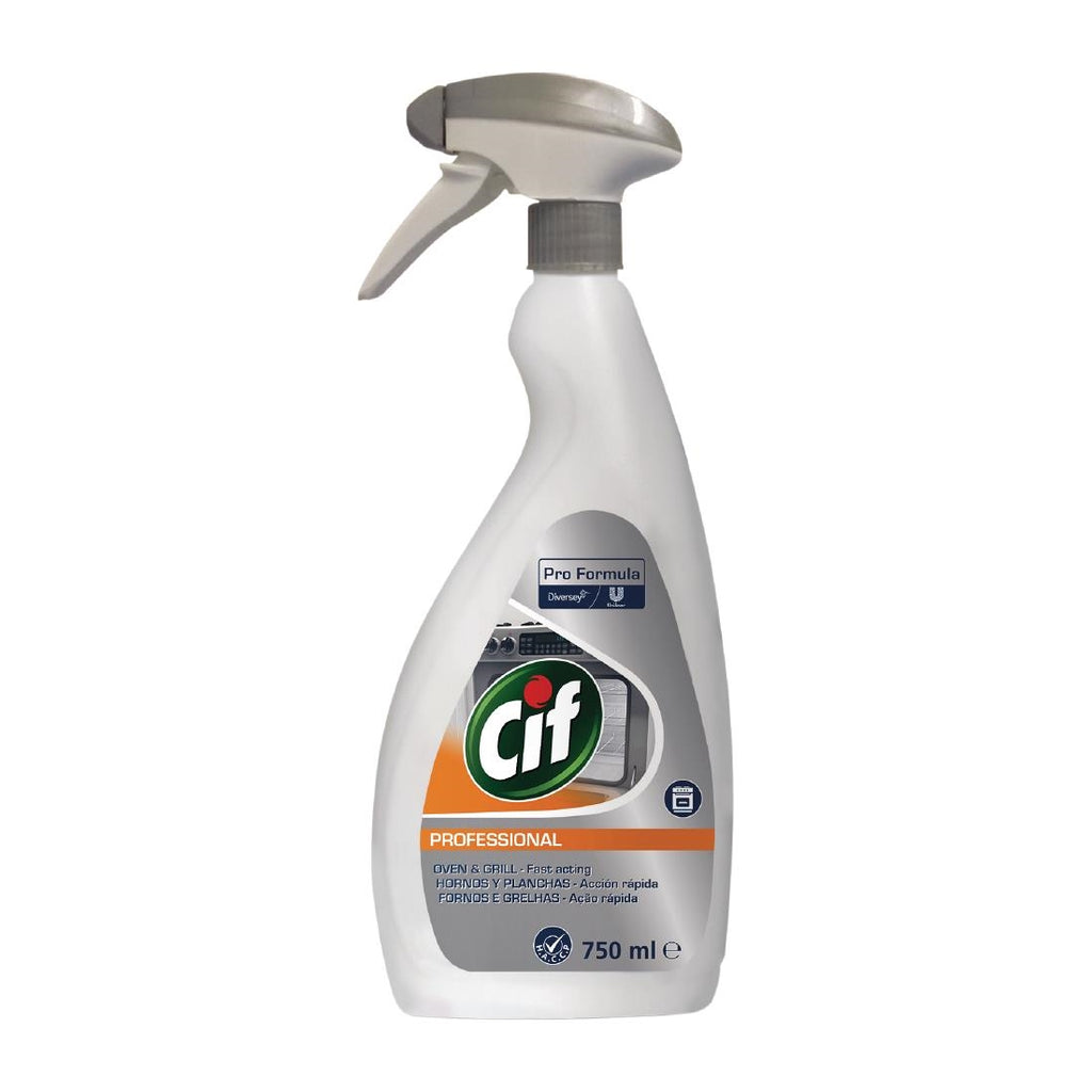 Cif Pro Formula Grill and Oven Cleaner Ready To Use 750ml (6 Pack) FB593
