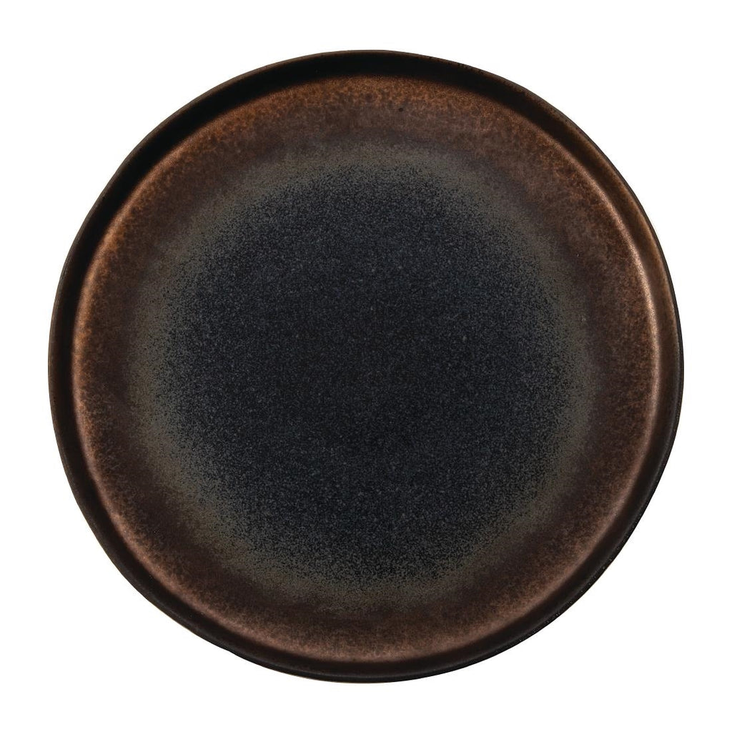 Olympia Ochre Flat Plates 220mm (Pack of 6) FC286