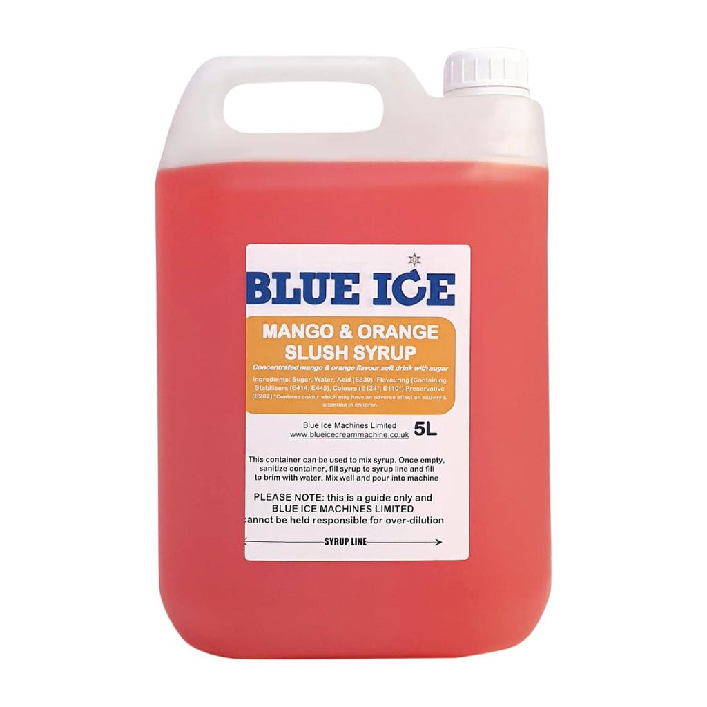 Blue Ice Slush Syrup Mango and Orange 5Ltr (8 Pack) FC410