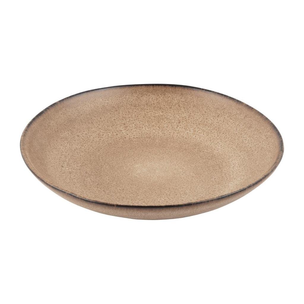 Olympia Build-a-Bowl Earth Flat Bowls 250mm (Pack of 4) FC735