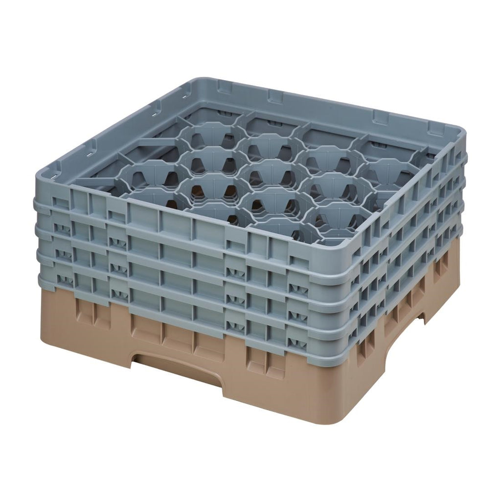 Cambro Camrack Beige 20 Compartments Max Glass Height 215mm FD068