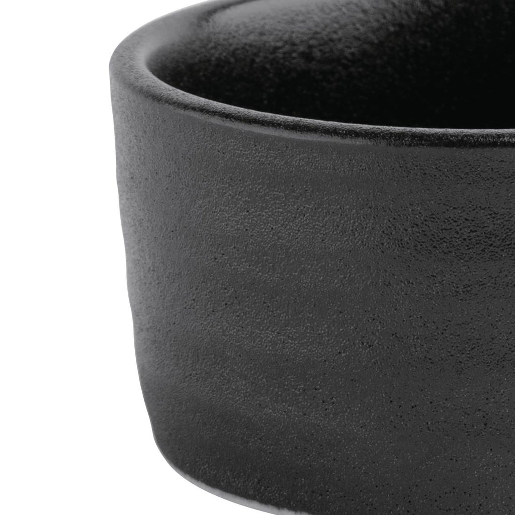 Olympia Cavolo Dipping Dishes Textured Black 67mm (Pack of 12) FD911