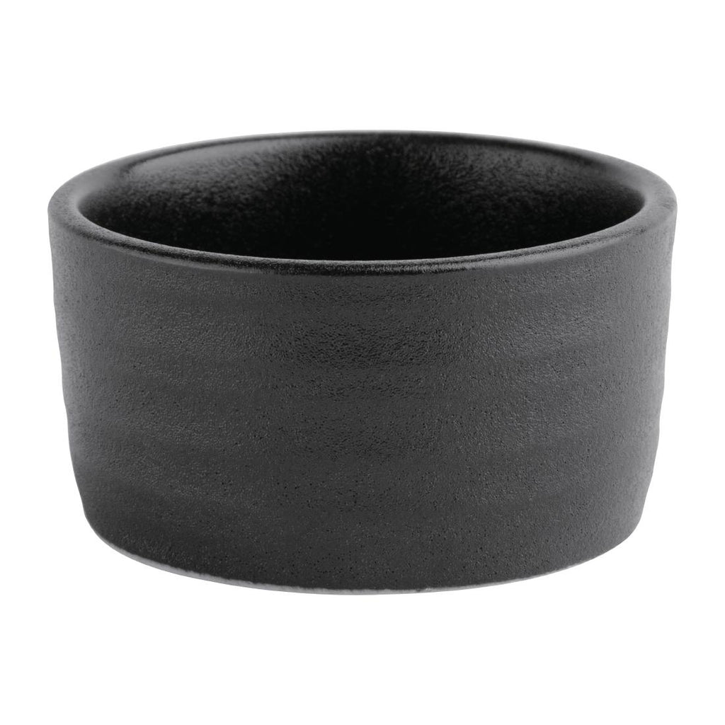 Olympia Cavolo Dipping Dishes Textured Black 67mm (Pack of 12) FD911