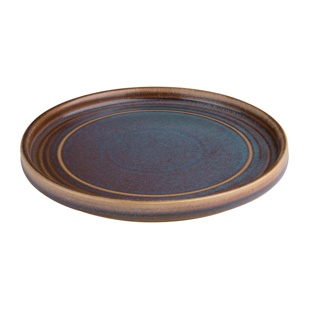 Olympia Cavolo Flat Round Plates Iridescent 180mm (Pack of 6) FD914