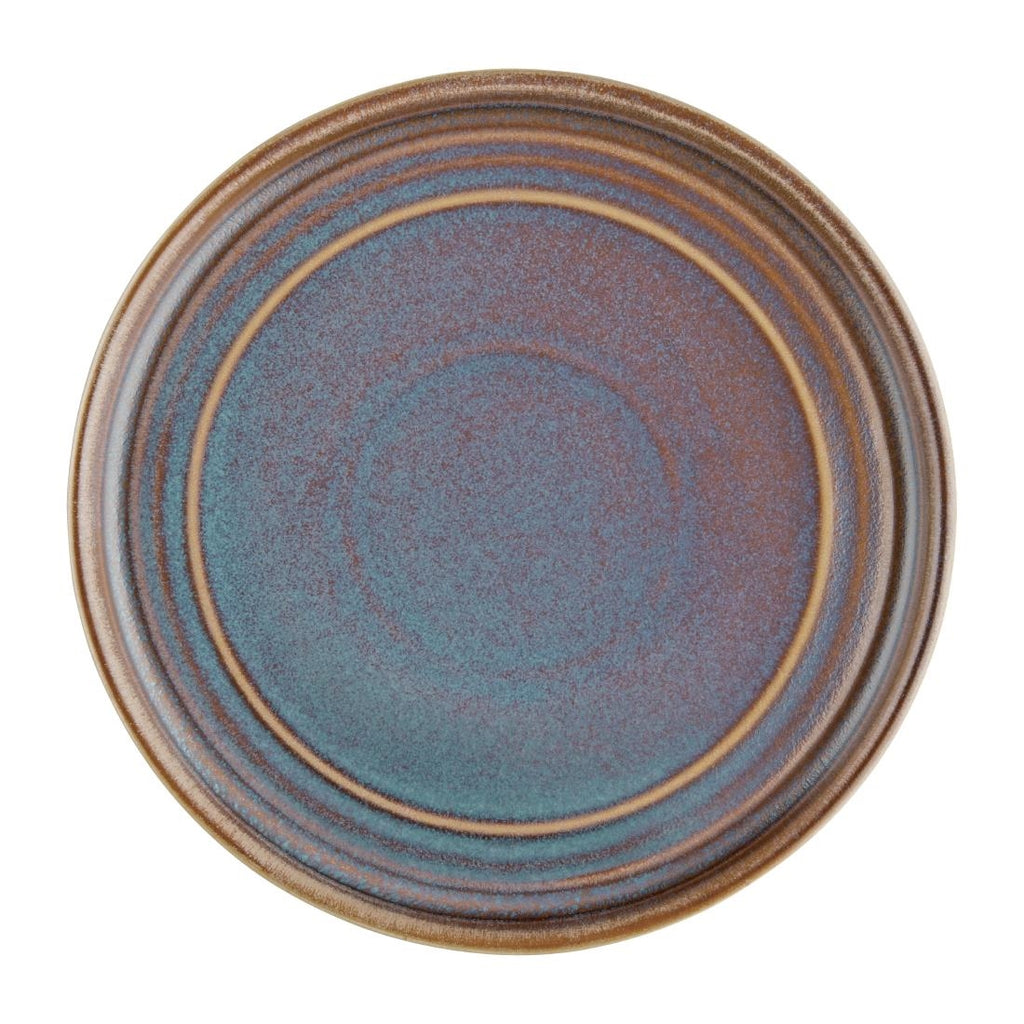 Olympia Cavolo Flat Round Plates Iridescent 180mm (Pack of 6) FD914
