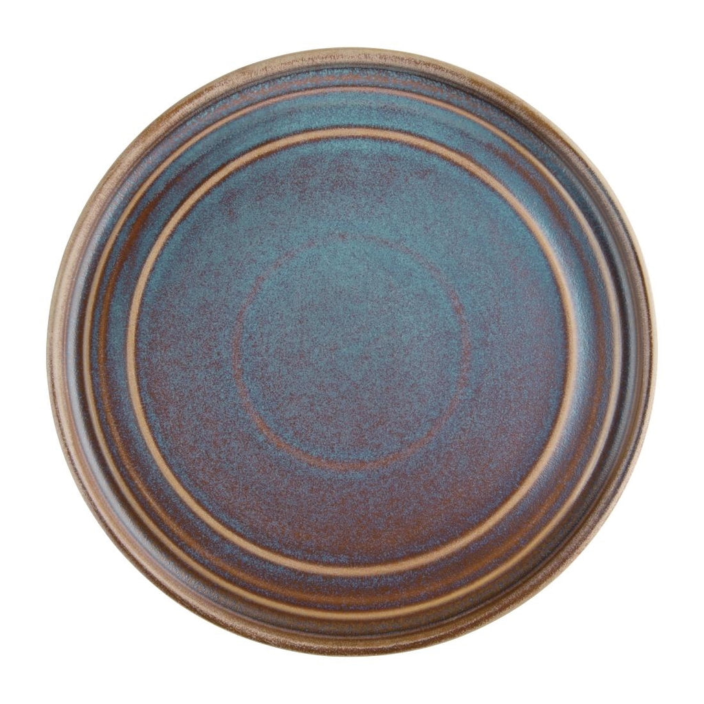Olympia Cavolo Flat Round Plates Iridescent 220mm (Pack of 6) FD915