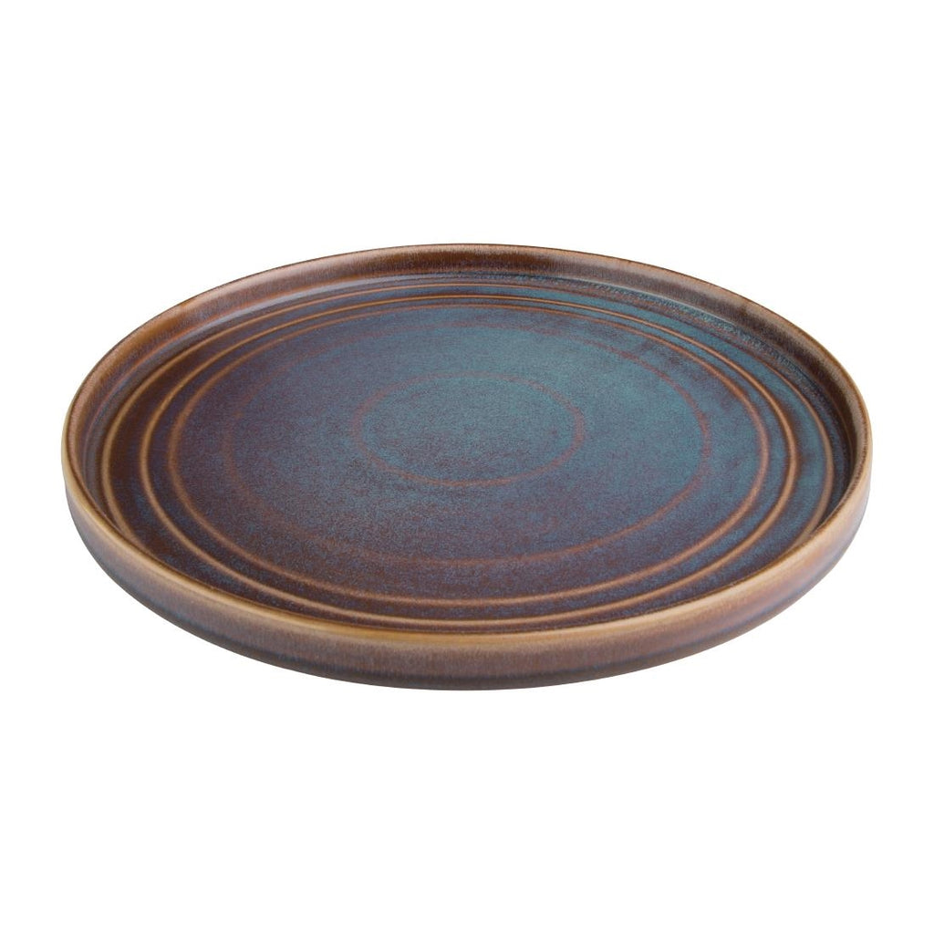 Olympia Cavolo Flat Round Plates Iridescent 270mm (Pack of 4) FD916