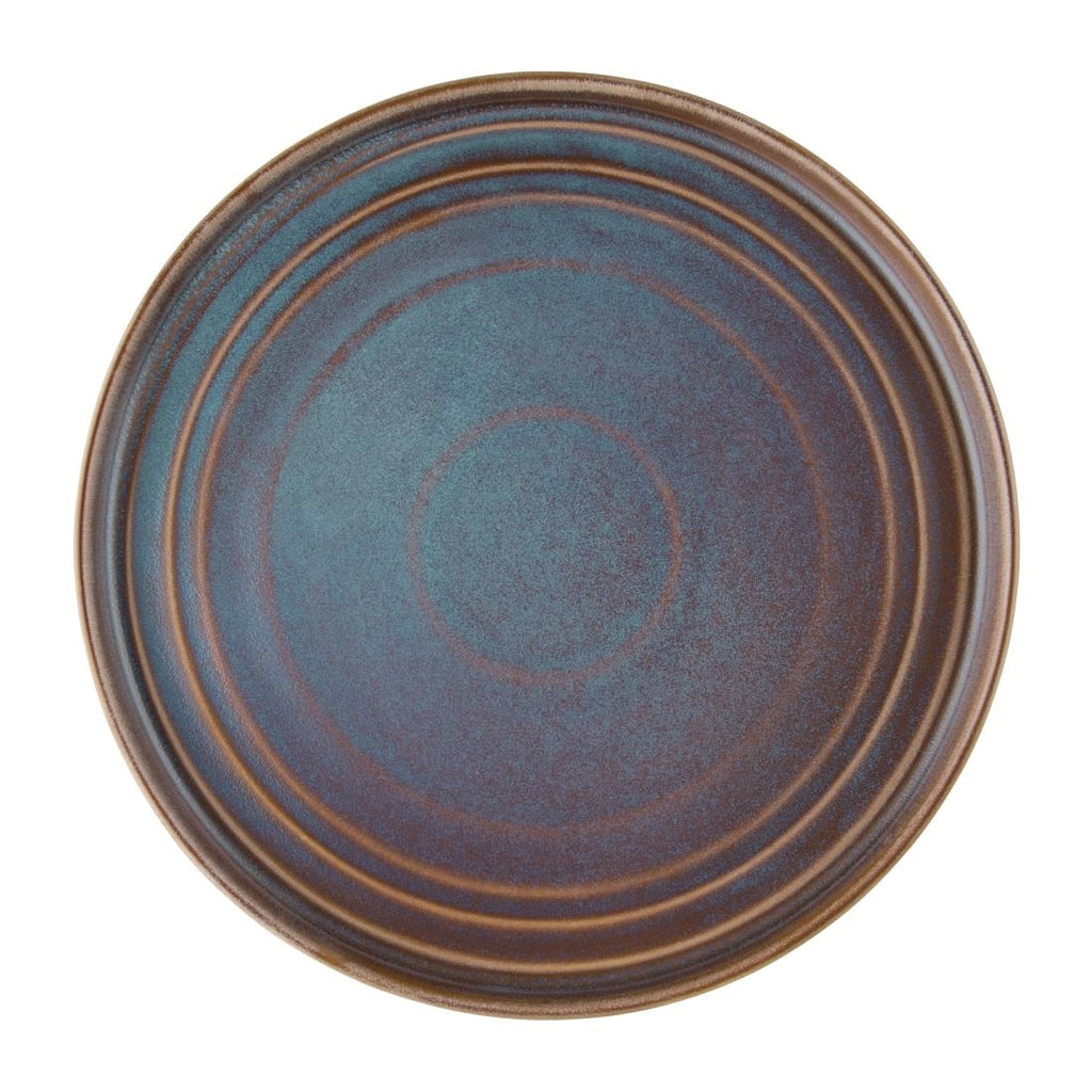 Olympia Cavolo Flat Round Plates Iridescent 270mm (Pack of 4) FD916
