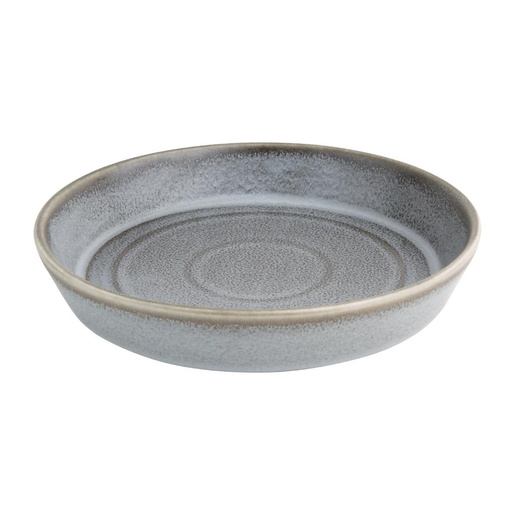 Olympia Cavolo Charcoal Dusk Flat Round Bowls 220mm (Pack of 4) FD919