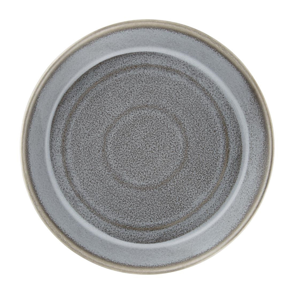 Olympia Cavolo Charcoal Dusk Flat Round Bowls 220mm (Pack of 4) FD919