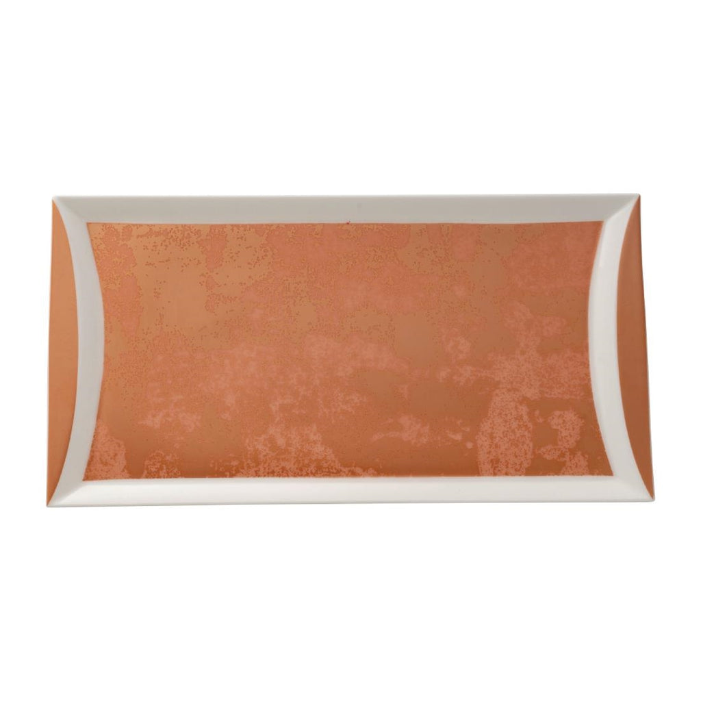 Royal Crown Derby Crushed Velvet Copper Rectangle Tray 320x160mm (Pack of 6) FE111
