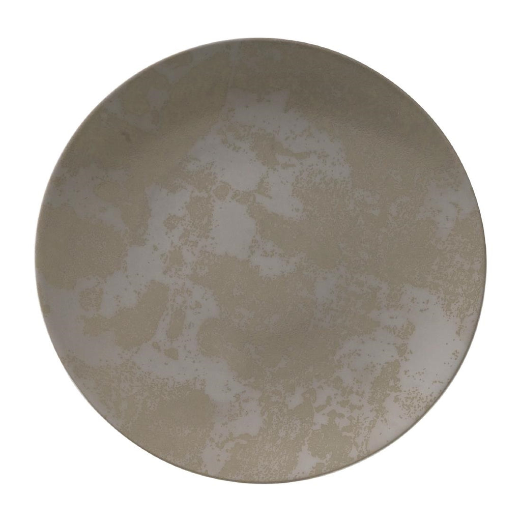 Royal Crown Derby Crushed Velvet Grey Coupe Plate 255mm (Pack of 6) FE120
