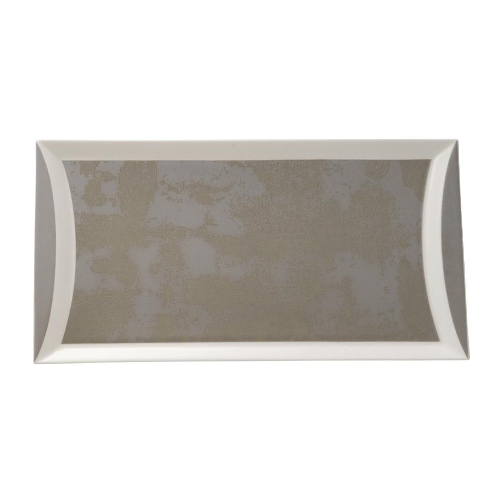 Royal Crown Derby Crushed Velvet Grey Rectangle Tray 320x160mm (Pack of 6) FE125