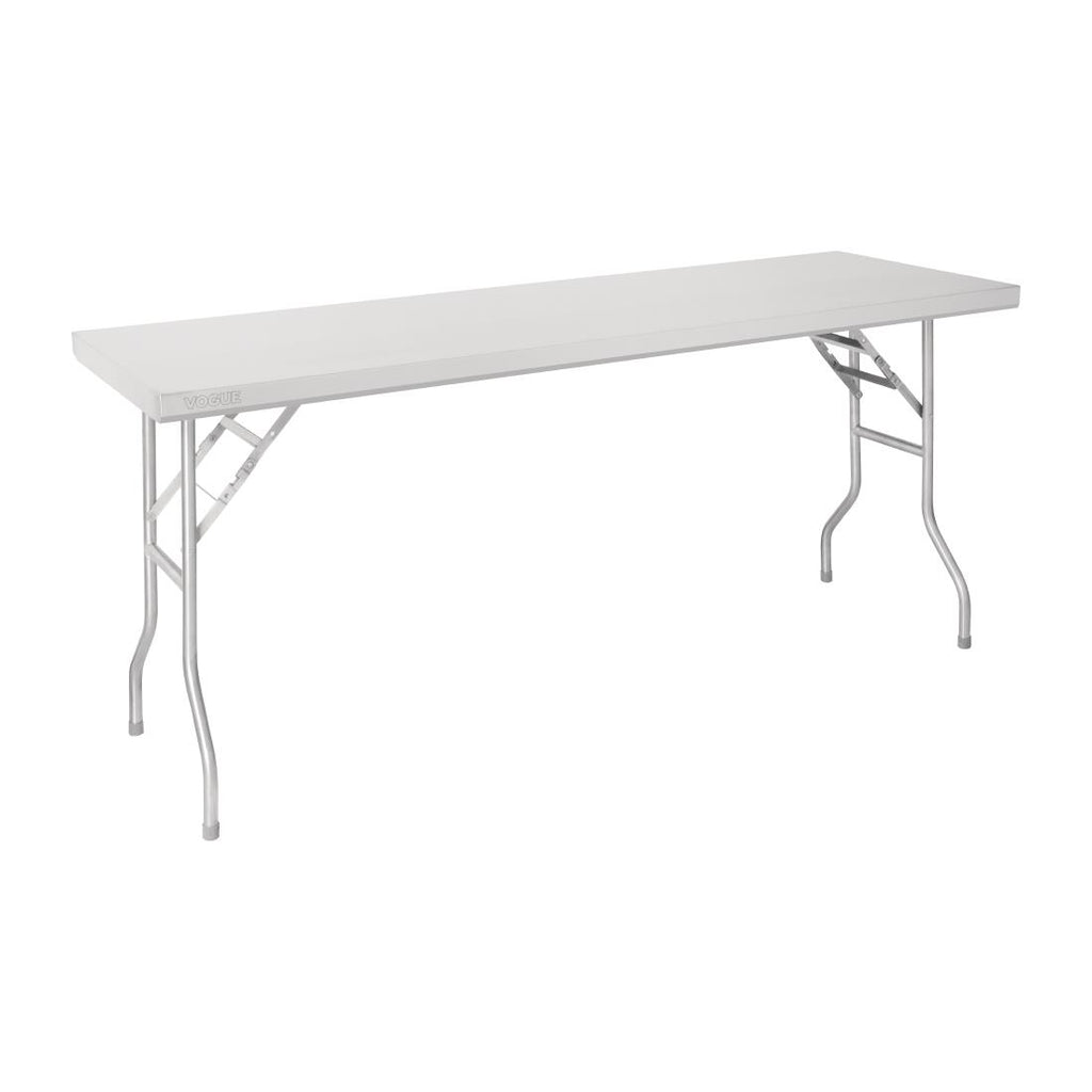 Vogue St/St Folding Work Table 1830x610x780 FN289