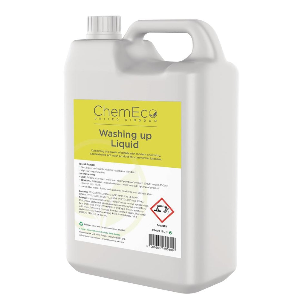 ChemEco Washing Up Liquid 5Ltr (Pack of 2) FN633