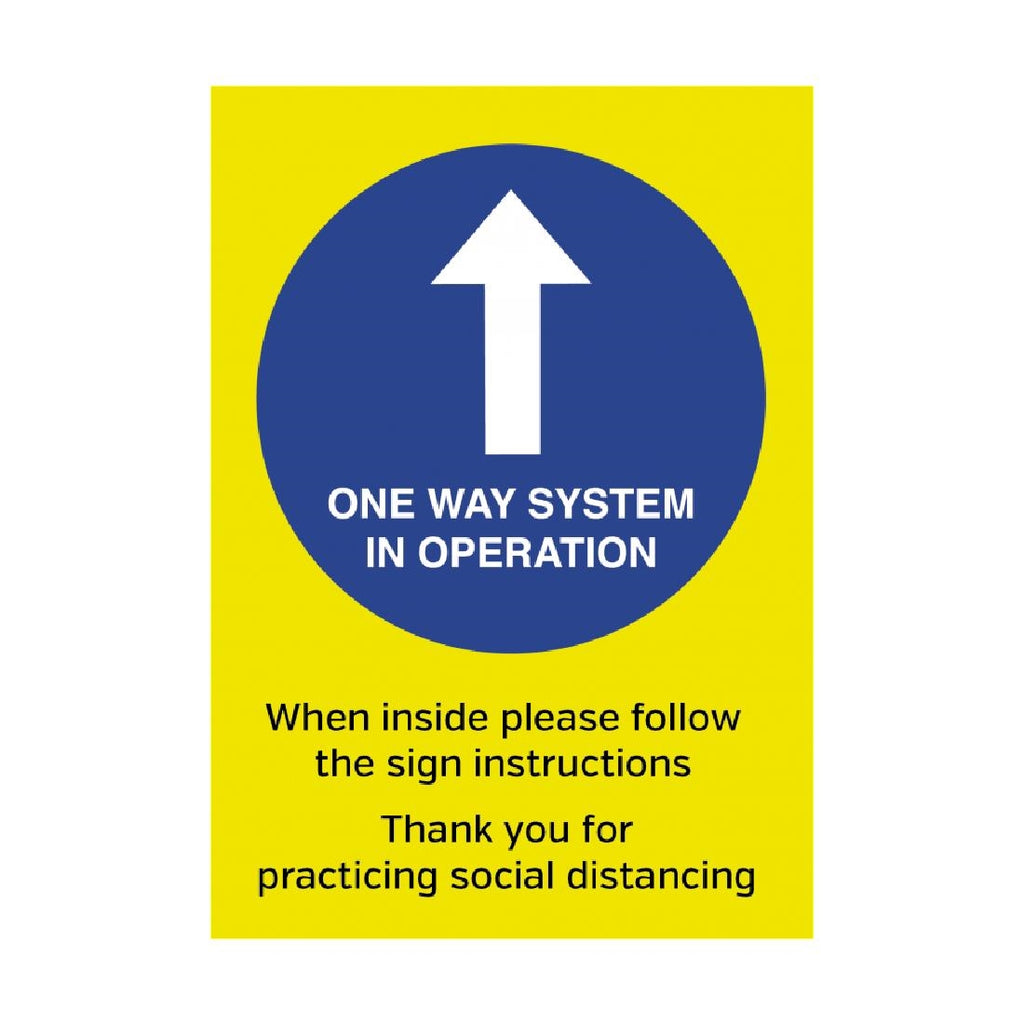One Way System In Operation Poster A4 FN653