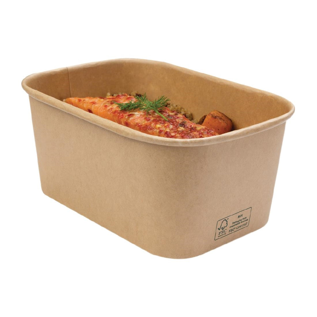 Colpac Stagione Recyclable Microwavable Food Boxes 1Ltr / 35oz (Pack of 300) FP459