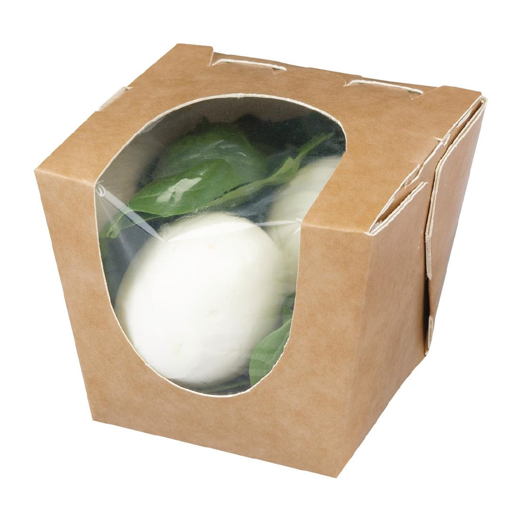 Colpac Zest Compostable Kraft Deli Boxes 250ml / 8oz (Pack of 500) FP583