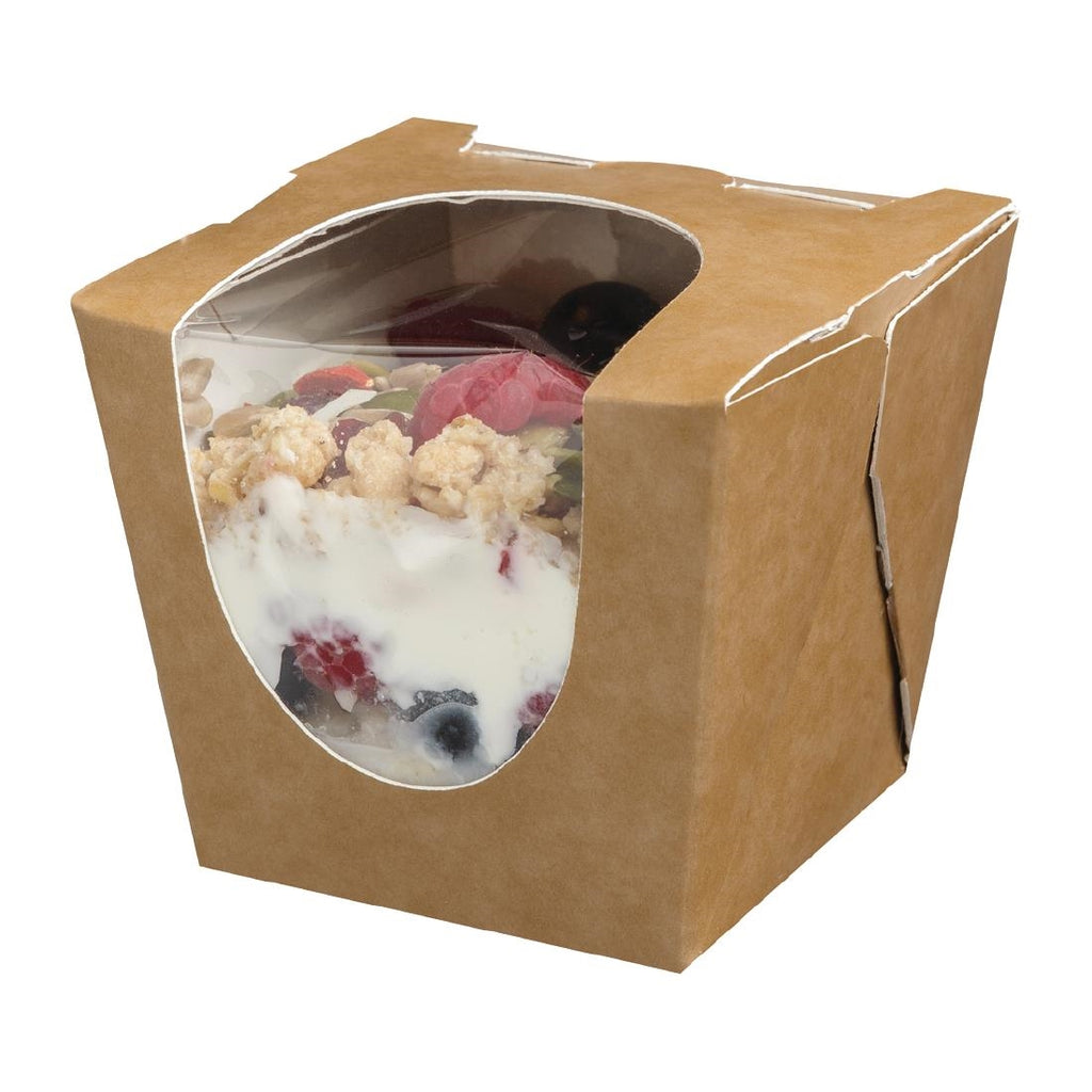 Colpac Zest Compostable Kraft Deli Boxes 250ml / 8oz (Pack of 500) FP583