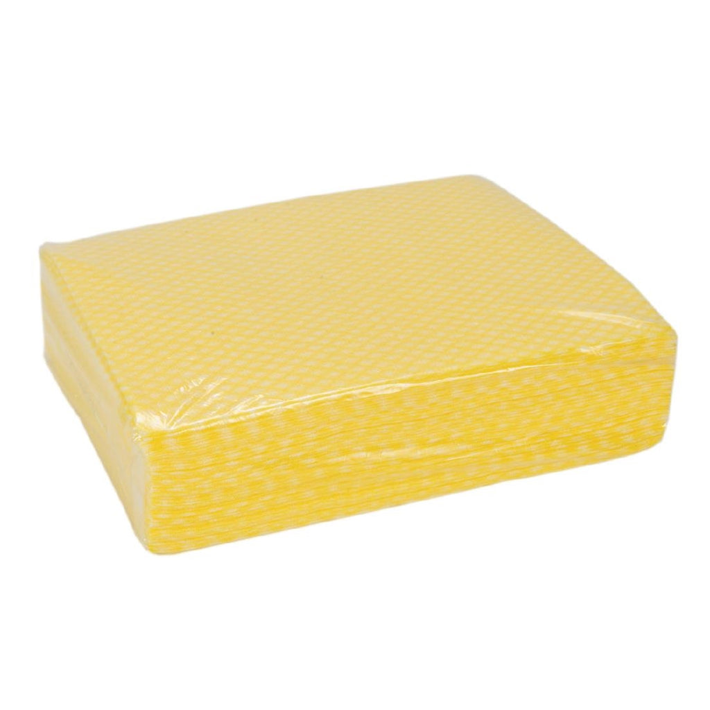 All-Purpose Non-Woven Cleaning Cloths Yellow (Pack of 500) FP683