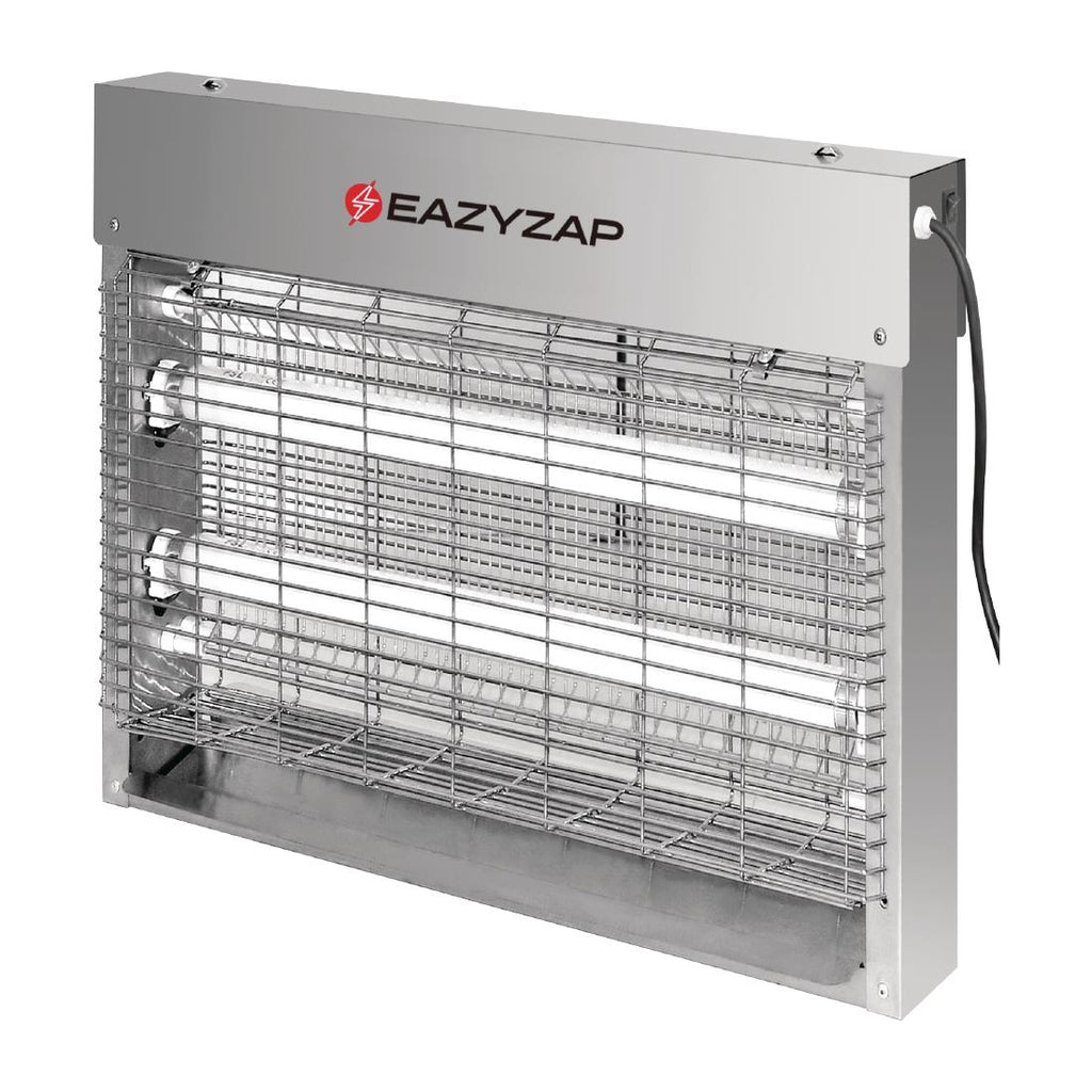 Eazyzap Energy Efficient Stainless Steel LED Fly Killer 30m² FP983