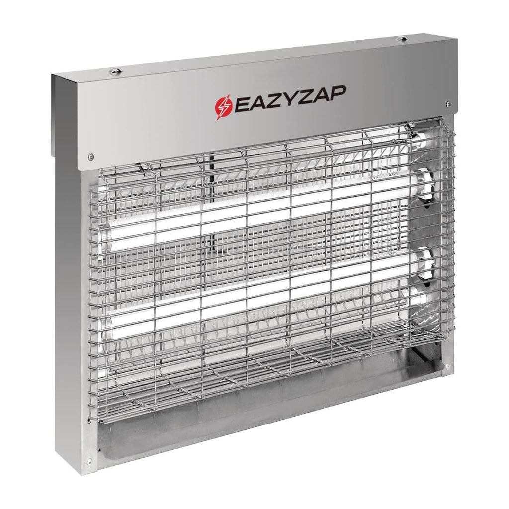 Eazyzap Energy Efficient Stainless Steel LED Fly Killer 30m² FP983