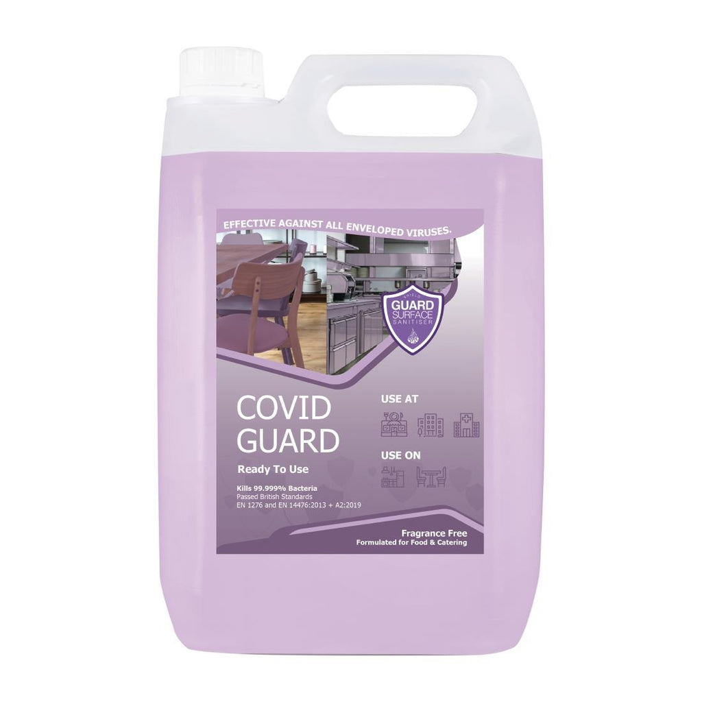 Covid Guard Virucidal Fragrance Free Sanitiser 2 x 5Ltr FR182