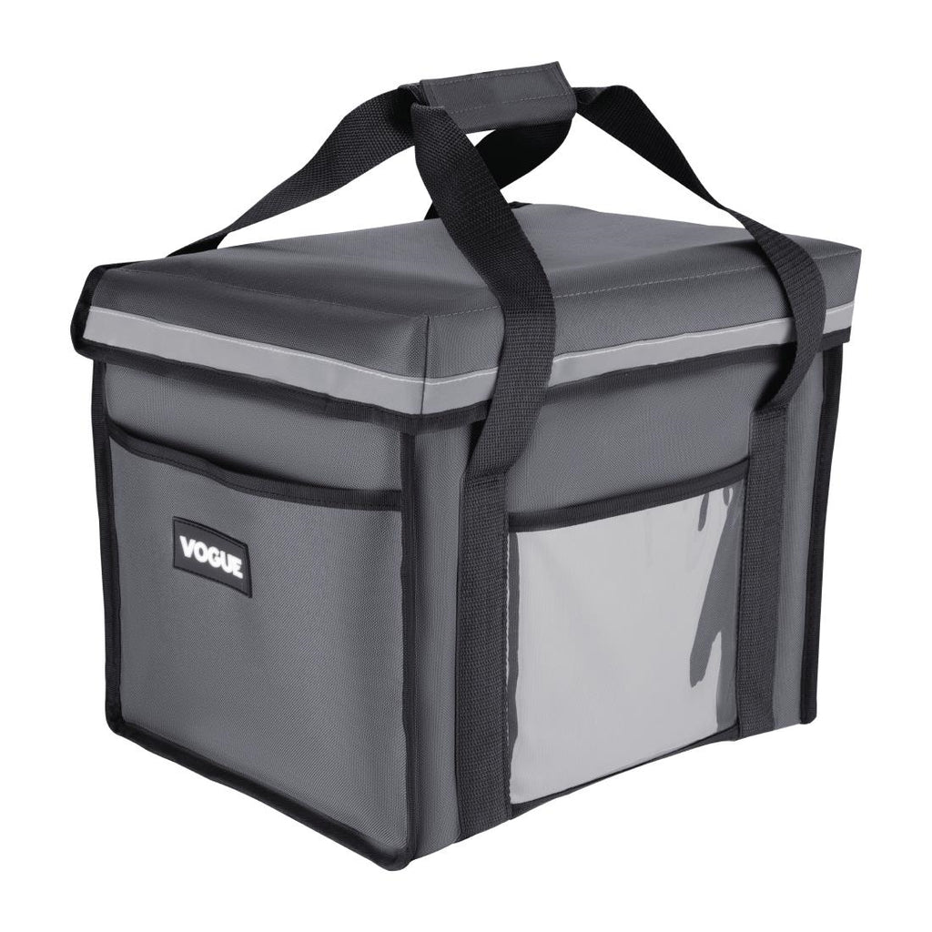 Vogue Insulated Folding Delivery Bag Grey 380x305x380mm FR225