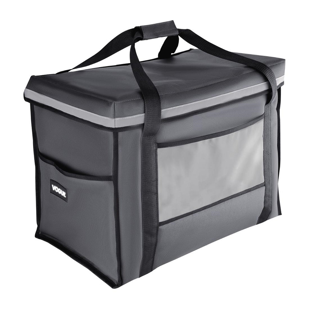 Vogue Insulated Folding Delivery Bag Grey 540x360x430mm FR226